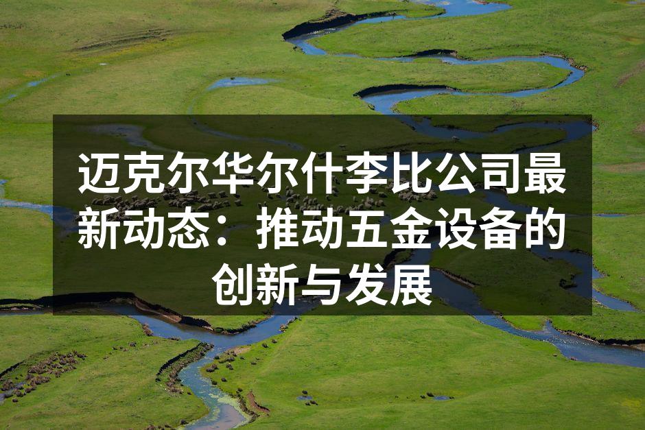 迈克尔华尔什李比公司最新动态:推动五金设备的创新与发展